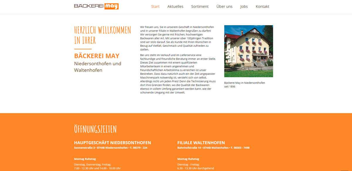Webseite / Internetseite / Homepage erstellen lassen in Kempten